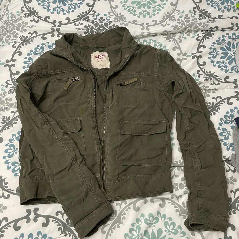 Mossimo green utility jacket